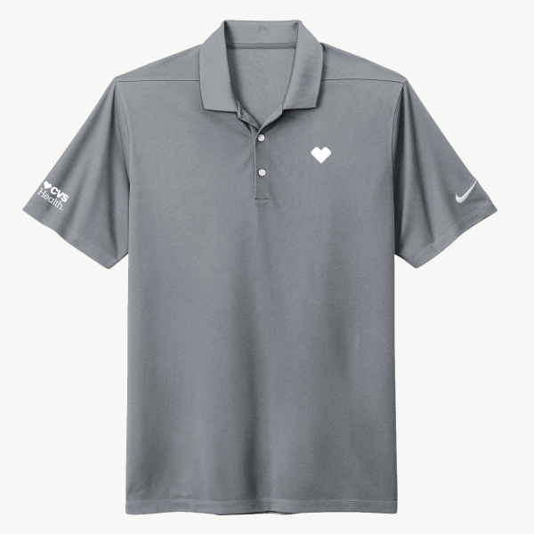 Main image of Men's Nike® Heart Polo- CVS Health, Grey