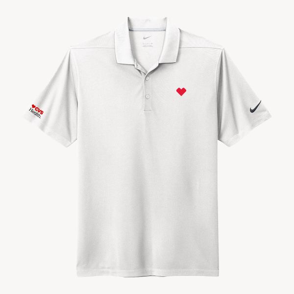 Main image of Men's Nike® Heart Polo- CVS Health, White