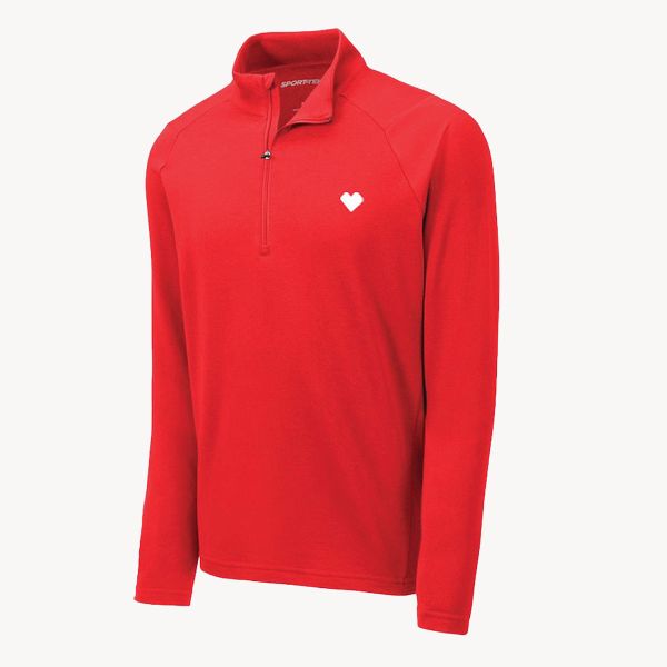 Main image of Unisex Quarter-Zip Pullover - CVS Health, Red