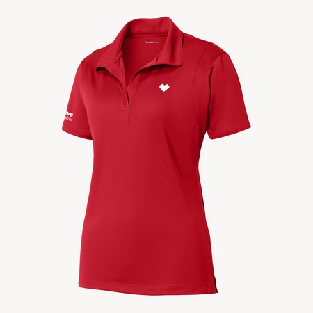 Women's Heart Polo- CVS Health, Red