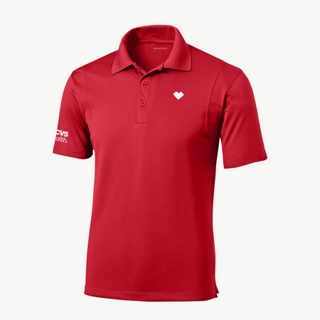 Men's Heart Polo- CVS Health, Red