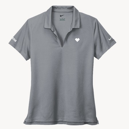 Women's Nike Heart Polo- Aetna, Grey