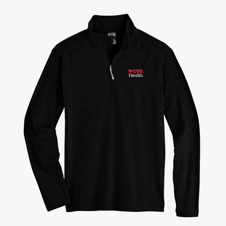 Men's Quarter Zip- CVS Health, Black