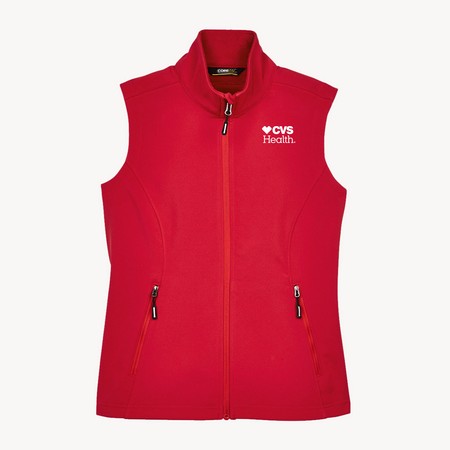 Women's Softshell Vest- CVS Health, Red