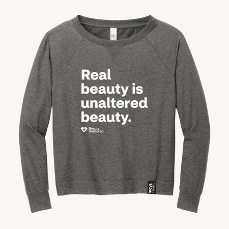 Unisex Real Beauty Crewneck- Beauty Unaltered, Grey