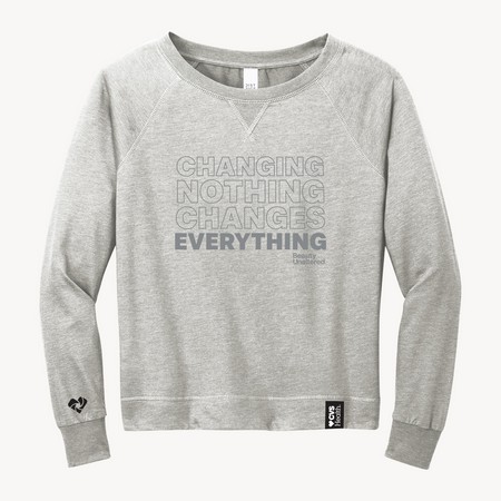 Unisex Change Crewneck- Beauty Unaltered, Grey