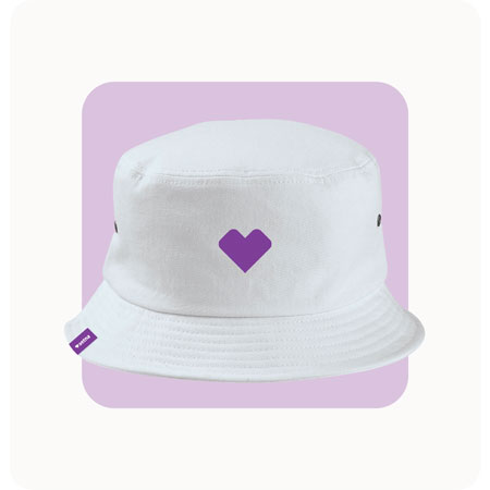 Bucket Cap- Aetna, White